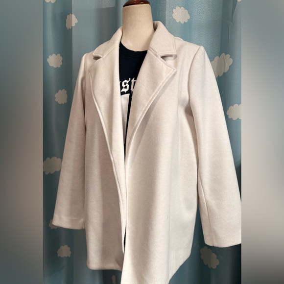 Joie soft wool blend casual and easy jacket cardigan Cream/White. L - Picture 4 of 4